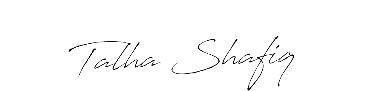 How to make Talha Shafiq name signature. Use Antro_Vectra style for creating short signs online. This is the latest handwritten sign. Talha Shafiq signature style 6 images and pictures png