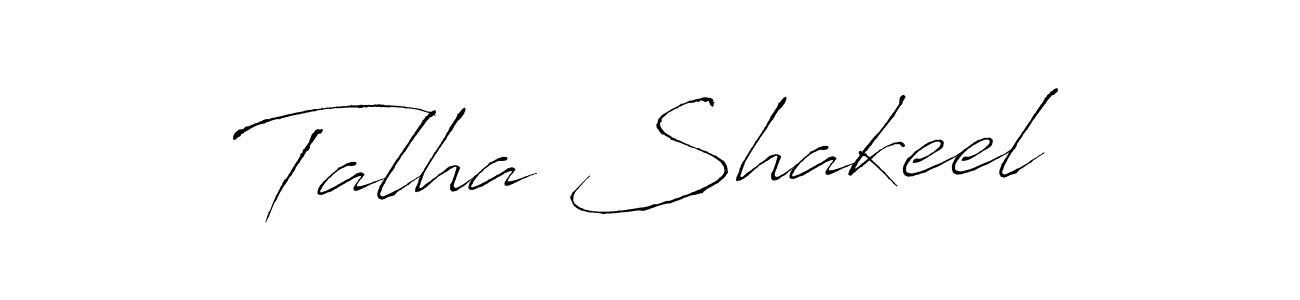 How to make Talha Shakeel signature? Antro_Vectra is a professional autograph style. Create handwritten signature for Talha Shakeel name. Talha Shakeel signature style 6 images and pictures png