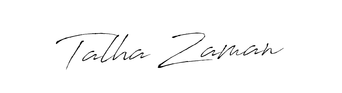 Make a beautiful signature design for name Talha Zaman. With this signature (Antro_Vectra) style, you can create a handwritten signature for free. Talha Zaman signature style 6 images and pictures png