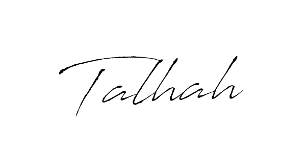 Talhah stylish signature style. Best Handwritten Sign (Antro_Vectra) for my name. Handwritten Signature Collection Ideas for my name Talhah. Talhah signature style 6 images and pictures png