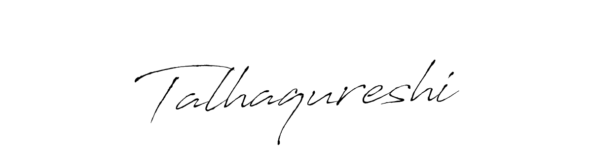 How to make Talhaqureshi signature? Antro_Vectra is a professional autograph style. Create handwritten signature for Talhaqureshi name. Talhaqureshi signature style 6 images and pictures png