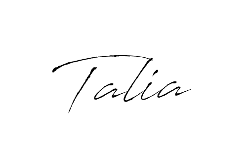 Create a beautiful signature design for name Talia. With this signature (Antro_Vectra) fonts, you can make a handwritten signature for free. Talia signature style 6 images and pictures png