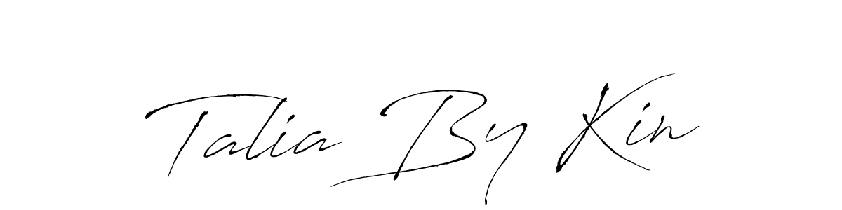 Once you've used our free online signature maker to create your best signature Antro_Vectra style, it's time to enjoy all of the benefits that Talia By Kin name signing documents. Talia By Kin signature style 6 images and pictures png
