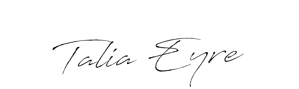 Make a short Talia Eyre signature style. Manage your documents anywhere anytime using Antro_Vectra. Create and add eSignatures, submit forms, share and send files easily. Talia Eyre signature style 6 images and pictures png
