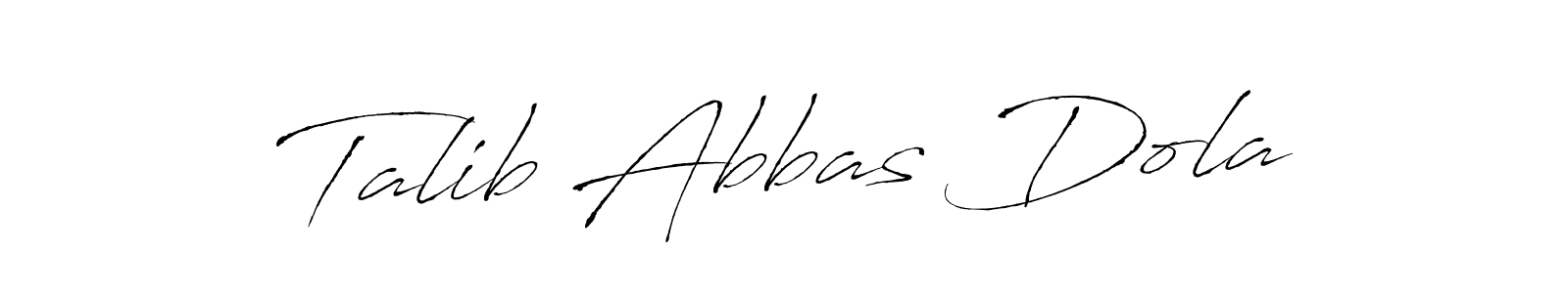 Talib Abbas Dola stylish signature style. Best Handwritten Sign (Antro_Vectra) for my name. Handwritten Signature Collection Ideas for my name Talib Abbas Dola. Talib Abbas Dola signature style 6 images and pictures png
