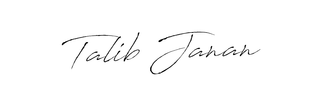 Also we have Talib Janan name is the best signature style. Create professional handwritten signature collection using Antro_Vectra autograph style. Talib Janan signature style 6 images and pictures png