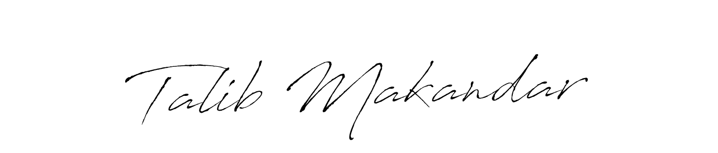 Use a signature maker to create a handwritten signature online. With this signature software, you can design (Antro_Vectra) your own signature for name Talib Makandar. Talib Makandar signature style 6 images and pictures png