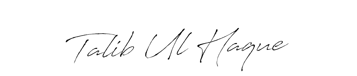 Make a beautiful signature design for name Talib Ul Haque. Use this online signature maker to create a handwritten signature for free. Talib Ul Haque signature style 6 images and pictures png