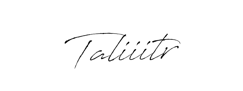 Similarly Antro_Vectra is the best handwritten signature design. Signature creator online .You can use it as an online autograph creator for name Taliiitr. Taliiitr signature style 6 images and pictures png