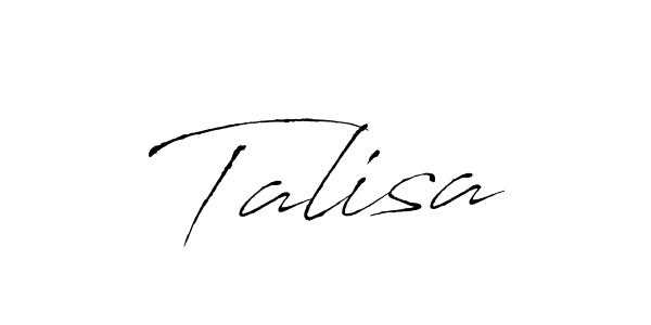 Create a beautiful signature design for name Talisa. With this signature (Antro_Vectra) fonts, you can make a handwritten signature for free. Talisa signature style 6 images and pictures png