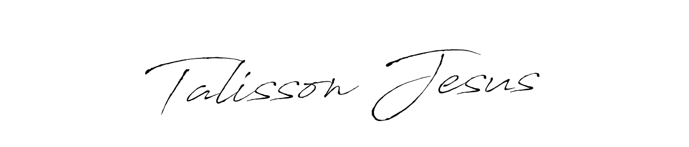 Talisson Jesus stylish signature style. Best Handwritten Sign (Antro_Vectra) for my name. Handwritten Signature Collection Ideas for my name Talisson Jesus. Talisson Jesus signature style 6 images and pictures png