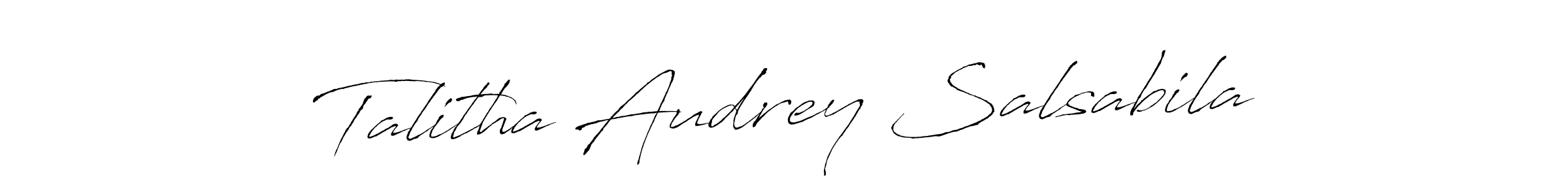 How to Draw Talitha Audrey Salsabila signature style? Antro_Vectra is a latest design signature styles for name Talitha Audrey Salsabila. Talitha Audrey Salsabila signature style 6 images and pictures png