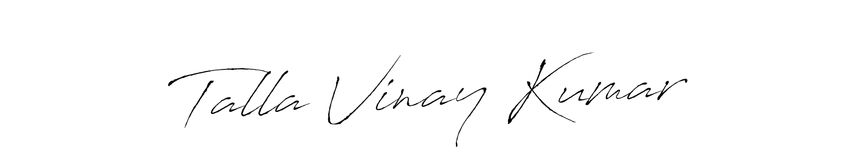 Make a beautiful signature design for name Talla Vinay Kumar. Use this online signature maker to create a handwritten signature for free. Talla Vinay Kumar signature style 6 images and pictures png