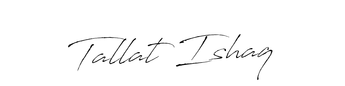Use a signature maker to create a handwritten signature online. With this signature software, you can design (Antro_Vectra) your own signature for name Tallat Ishaq. Tallat Ishaq signature style 6 images and pictures png