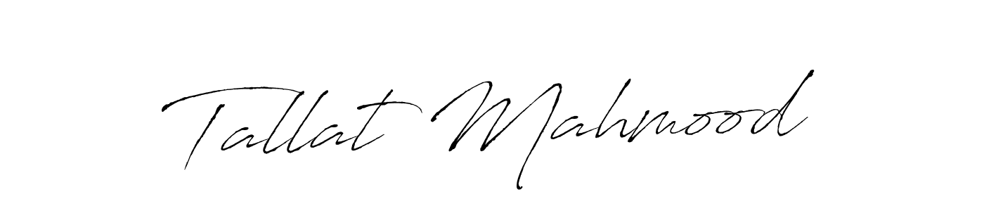 How to make Tallat Mahmood signature? Antro_Vectra is a professional autograph style. Create handwritten signature for Tallat Mahmood name. Tallat Mahmood signature style 6 images and pictures png