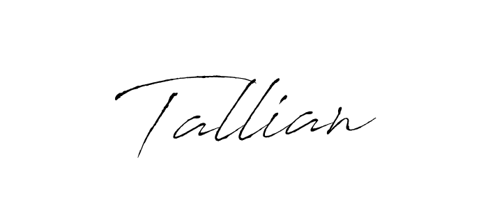 You should practise on your own different ways (Antro_Vectra) to write your name (Tallian) in signature. don't let someone else do it for you. Tallian signature style 6 images and pictures png