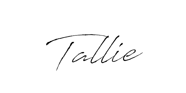 Design your own signature with our free online signature maker. With this signature software, you can create a handwritten (Antro_Vectra) signature for name Tallie. Tallie signature style 6 images and pictures png