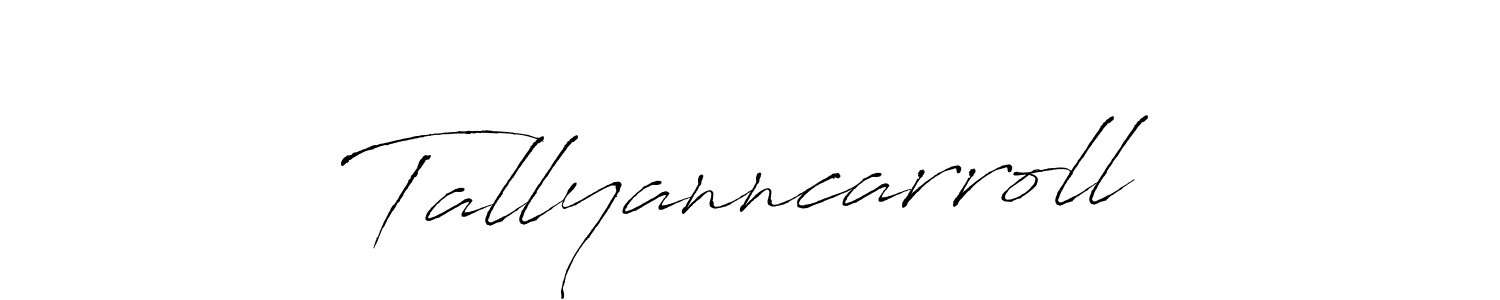 Antro_Vectra is a professional signature style that is perfect for those who want to add a touch of class to their signature. It is also a great choice for those who want to make their signature more unique. Get Tallyanncarroll name to fancy signature for free. Tallyanncarroll signature style 6 images and pictures png