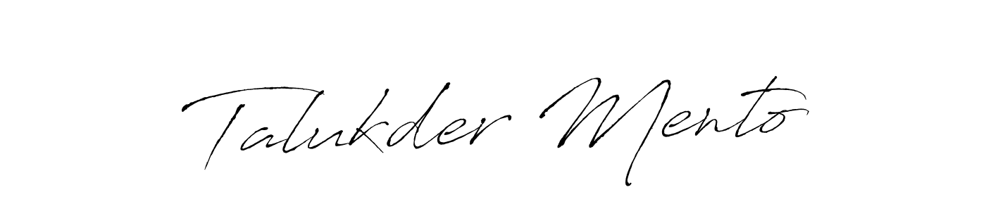 Use a signature maker to create a handwritten signature online. With this signature software, you can design (Antro_Vectra) your own signature for name Talukder Mento. Talukder Mento signature style 6 images and pictures png
