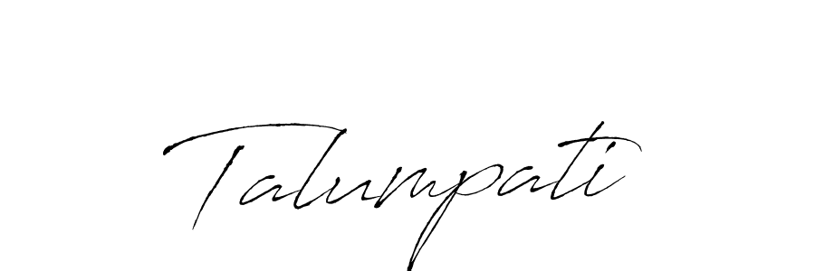 How to make Talumpati name signature. Use Antro_Vectra style for creating short signs online. This is the latest handwritten sign. Talumpati signature style 6 images and pictures png