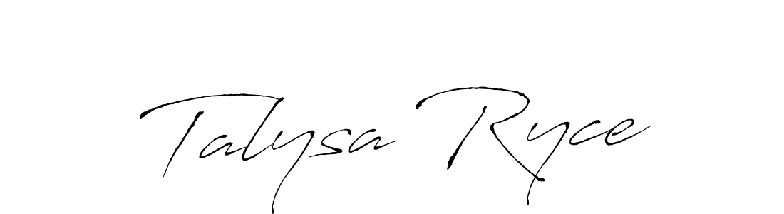 Use a signature maker to create a handwritten signature online. With this signature software, you can design (Antro_Vectra) your own signature for name Talysa Ryce. Talysa Ryce signature style 6 images and pictures png