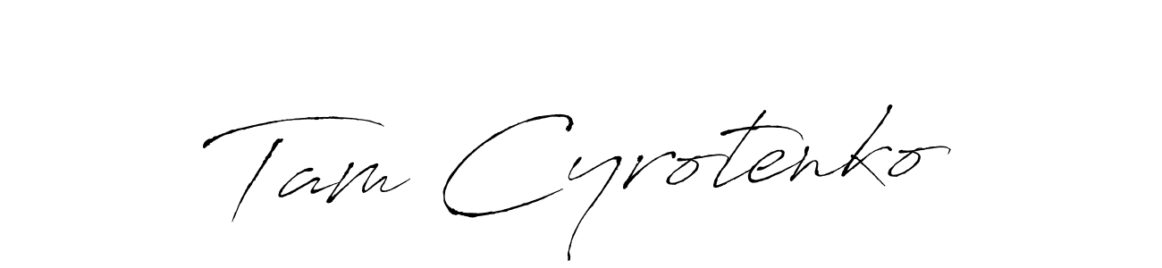 Also we have Tam Cyrotenko name is the best signature style. Create professional handwritten signature collection using Antro_Vectra autograph style. Tam Cyrotenko signature style 6 images and pictures png