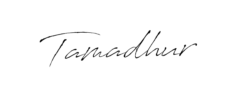 Make a beautiful signature design for name Tamadhur. With this signature (Antro_Vectra) style, you can create a handwritten signature for free. Tamadhur signature style 6 images and pictures png