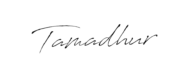 Use a signature maker to create a handwritten signature online. With this signature software, you can design (Antro_Vectra) your own signature for name Tamadhur. Tamadhur signature style 6 images and pictures png