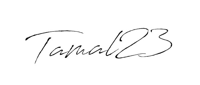 How to make Tamal23 signature? Antro_Vectra is a professional autograph style. Create handwritten signature for Tamal23 name. Tamal23 signature style 6 images and pictures png