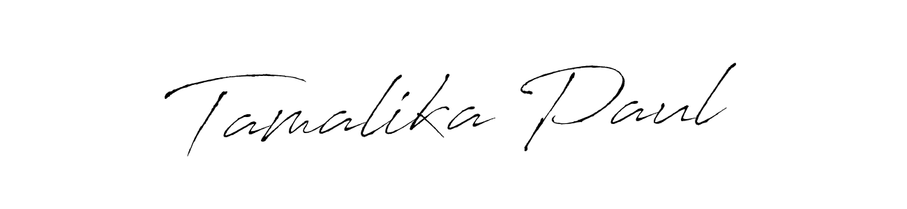 Tamalika Paul stylish signature style. Best Handwritten Sign (Antro_Vectra) for my name. Handwritten Signature Collection Ideas for my name Tamalika Paul. Tamalika Paul signature style 6 images and pictures png