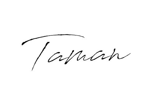 Make a beautiful signature design for name Taman. With this signature (Antro_Vectra) style, you can create a handwritten signature for free. Taman signature style 6 images and pictures png