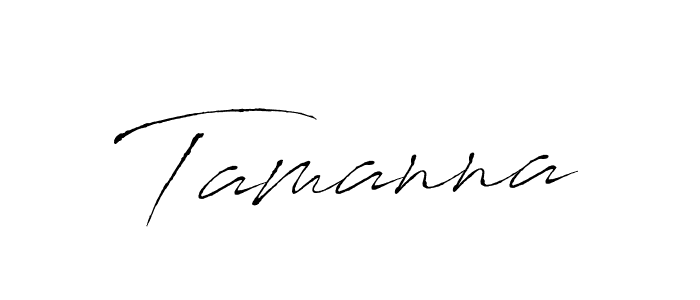 Use a signature maker to create a handwritten signature online. With this signature software, you can design (Antro_Vectra) your own signature for name Tamanna. Tamanna signature style 6 images and pictures png