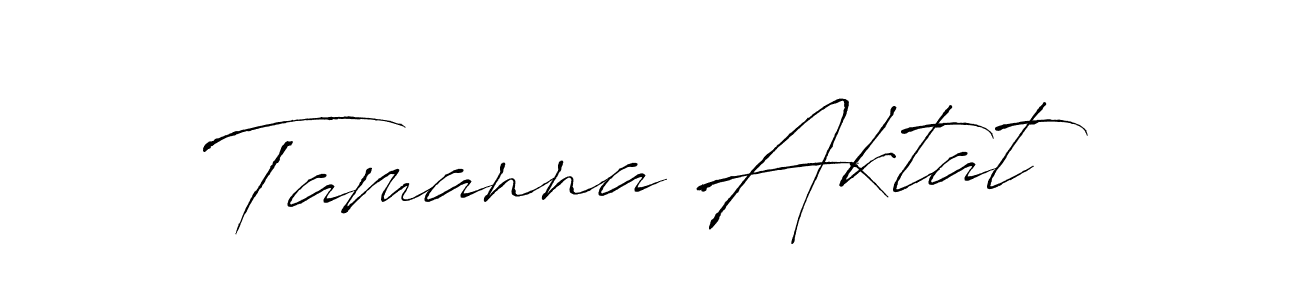 Tamanna Aktat stylish signature style. Best Handwritten Sign (Antro_Vectra) for my name. Handwritten Signature Collection Ideas for my name Tamanna Aktat. Tamanna Aktat signature style 6 images and pictures png