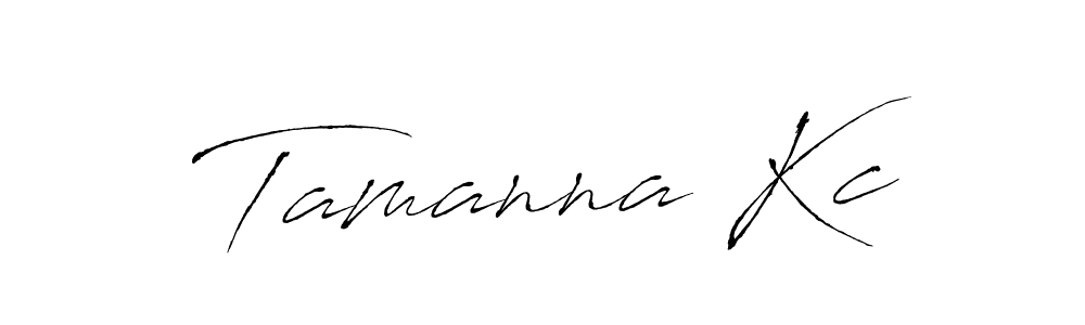 Design your own signature with our free online signature maker. With this signature software, you can create a handwritten (Antro_Vectra) signature for name Tamanna Kc. Tamanna Kc signature style 6 images and pictures png