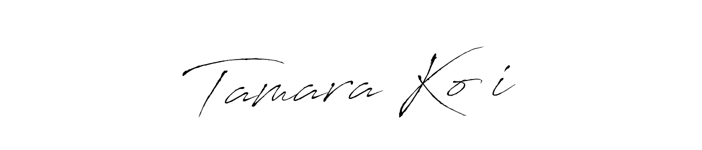 Tamara Kočiš stylish signature style. Best Handwritten Sign (Antro_Vectra) for my name. Handwritten Signature Collection Ideas for my name Tamara Kočiš. Tamara Kočiš signature style 6 images and pictures png