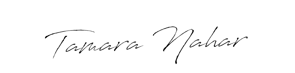 Use a signature maker to create a handwritten signature online. With this signature software, you can design (Antro_Vectra) your own signature for name Tamara Nahar. Tamara Nahar signature style 6 images and pictures png