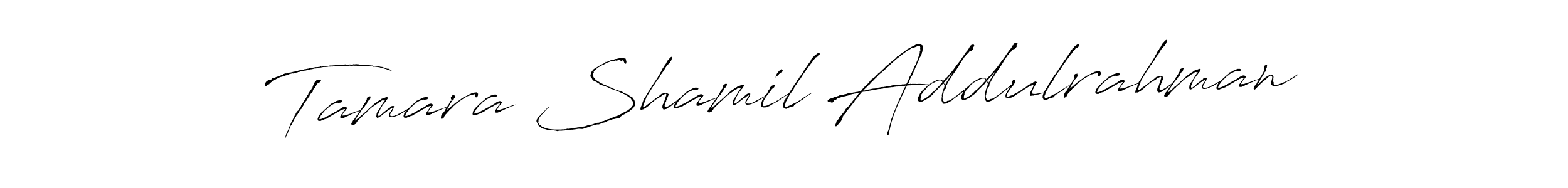 Design your own signature with our free online signature maker. With this signature software, you can create a handwritten (Antro_Vectra) signature for name Tamara Shamil Addulrahman. Tamara Shamil Addulrahman signature style 6 images and pictures png