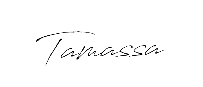 Use a signature maker to create a handwritten signature online. With this signature software, you can design (Antro_Vectra) your own signature for name Tamassa. Tamassa signature style 6 images and pictures png