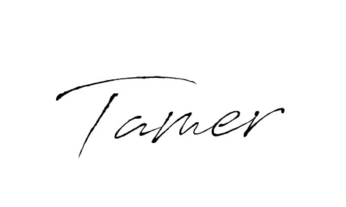 The best way (Antro_Vectra) to make a short signature is to pick only two or three words in your name. The name Tamer include a total of six letters. For converting this name. Tamer signature style 6 images and pictures png