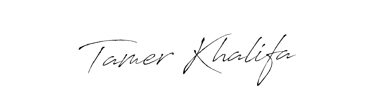 if you are searching for the best signature style for your name Tamer Khalifa. so please give up your signature search. here we have designed multiple signature styles  using Antro_Vectra. Tamer Khalifa signature style 6 images and pictures png