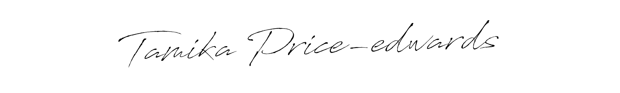 Make a beautiful signature design for name Tamika Price-edwards. With this signature (Antro_Vectra) style, you can create a handwritten signature for free. Tamika Price-edwards signature style 6 images and pictures png