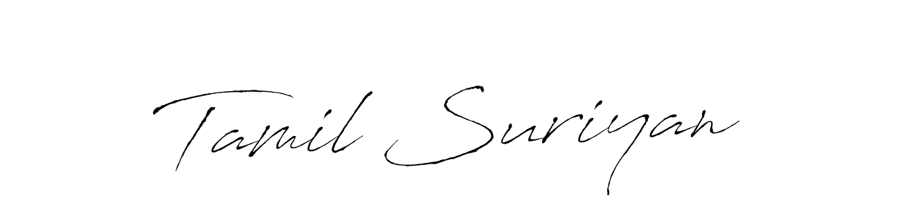Similarly Antro_Vectra is the best handwritten signature design. Signature creator online .You can use it as an online autograph creator for name Tamil Suriyan. Tamil Suriyan signature style 6 images and pictures png