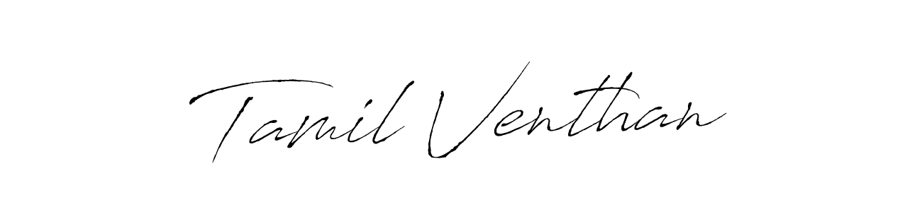 Design your own signature with our free online signature maker. With this signature software, you can create a handwritten (Antro_Vectra) signature for name Tamil Venthan. Tamil Venthan signature style 6 images and pictures png