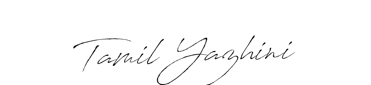 Also we have Tamil Yazhini name is the best signature style. Create professional handwritten signature collection using Antro_Vectra autograph style. Tamil Yazhini signature style 6 images and pictures png