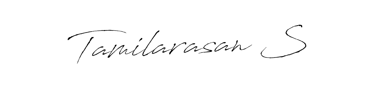 Design your own signature with our free online signature maker. With this signature software, you can create a handwritten (Antro_Vectra) signature for name Tamilarasan S. Tamilarasan S signature style 6 images and pictures png