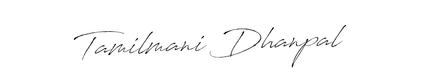 You should practise on your own different ways (Antro_Vectra) to write your name (Tamilmani Dhanpal) in signature. don't let someone else do it for you. Tamilmani Dhanpal signature style 6 images and pictures png