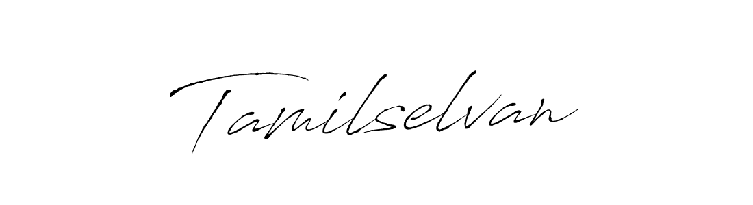 Design your own signature with our free online signature maker. With this signature software, you can create a handwritten (Antro_Vectra) signature for name Tamilselvan. Tamilselvan signature style 6 images and pictures png