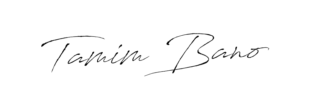 Make a beautiful signature design for name Tamim Bano. With this signature (Antro_Vectra) style, you can create a handwritten signature for free. Tamim Bano signature style 6 images and pictures png