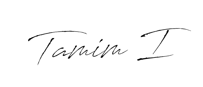 Design your own signature with our free online signature maker. With this signature software, you can create a handwritten (Antro_Vectra) signature for name Tamim I. Tamim I signature style 6 images and pictures png