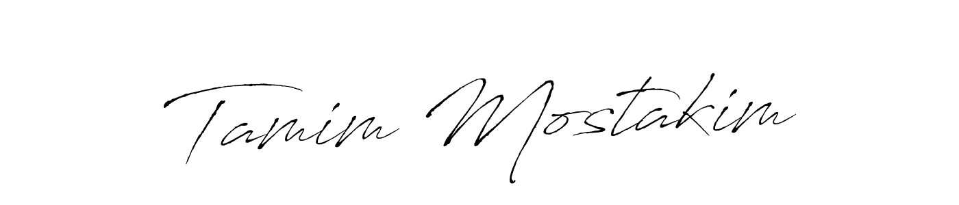 How to make Tamim Mostakim signature? Antro_Vectra is a professional autograph style. Create handwritten signature for Tamim Mostakim name. Tamim Mostakim signature style 6 images and pictures png